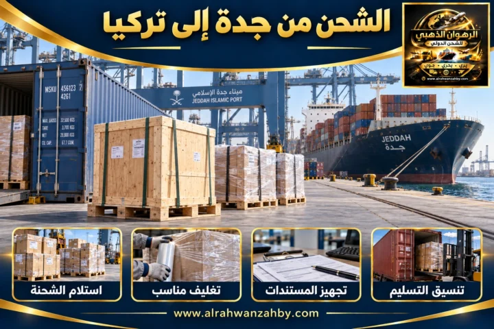 الشحن من جدة إلى تركيا