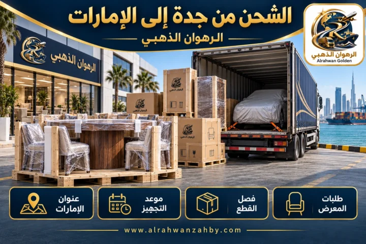 الشحن من جدة إلى الإمارات — الرهوان الذهبي