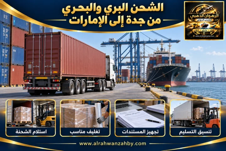 الشحن البري والبحري من جدة إلى الإمارات