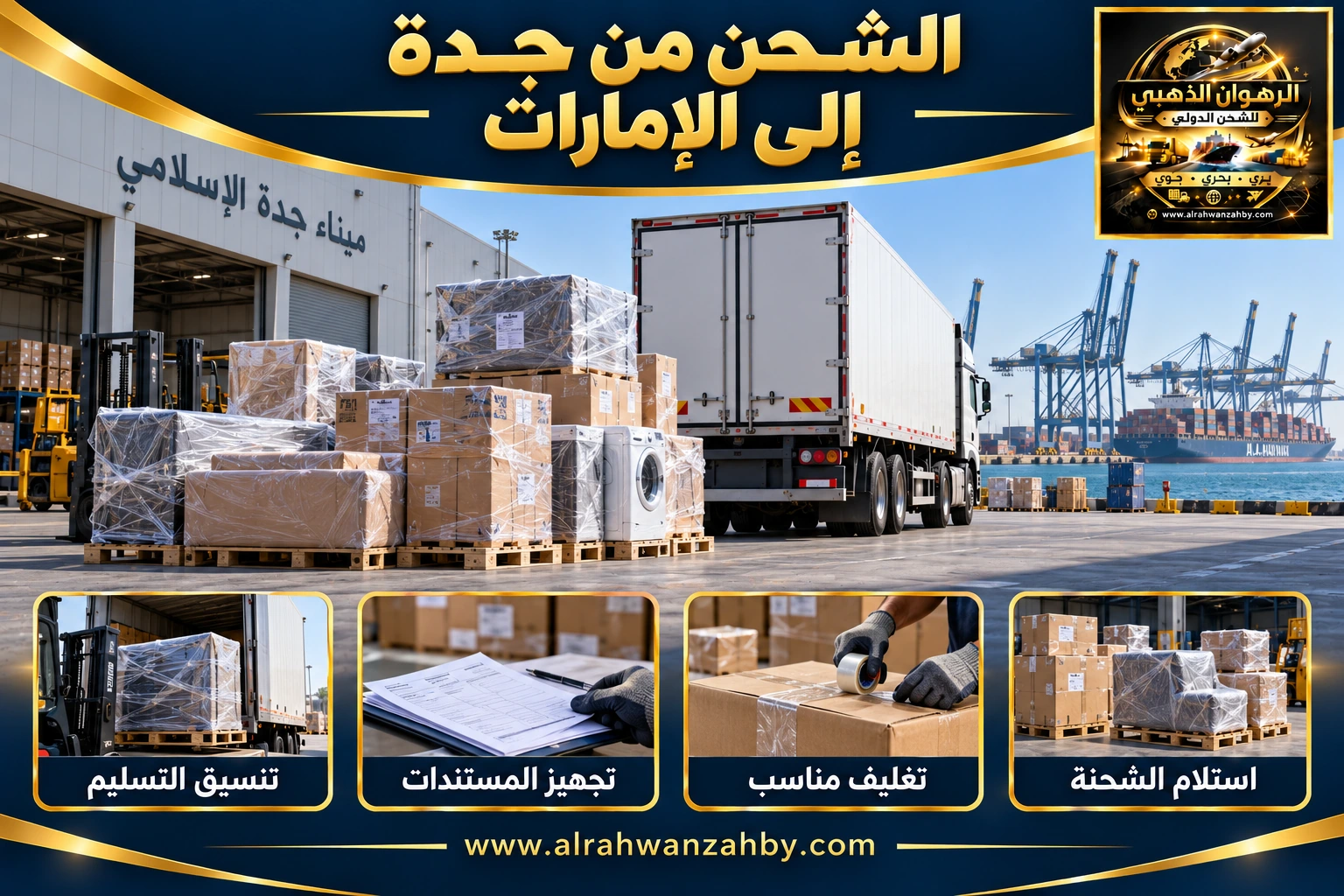 الشحن من جدة إلى الإمارات