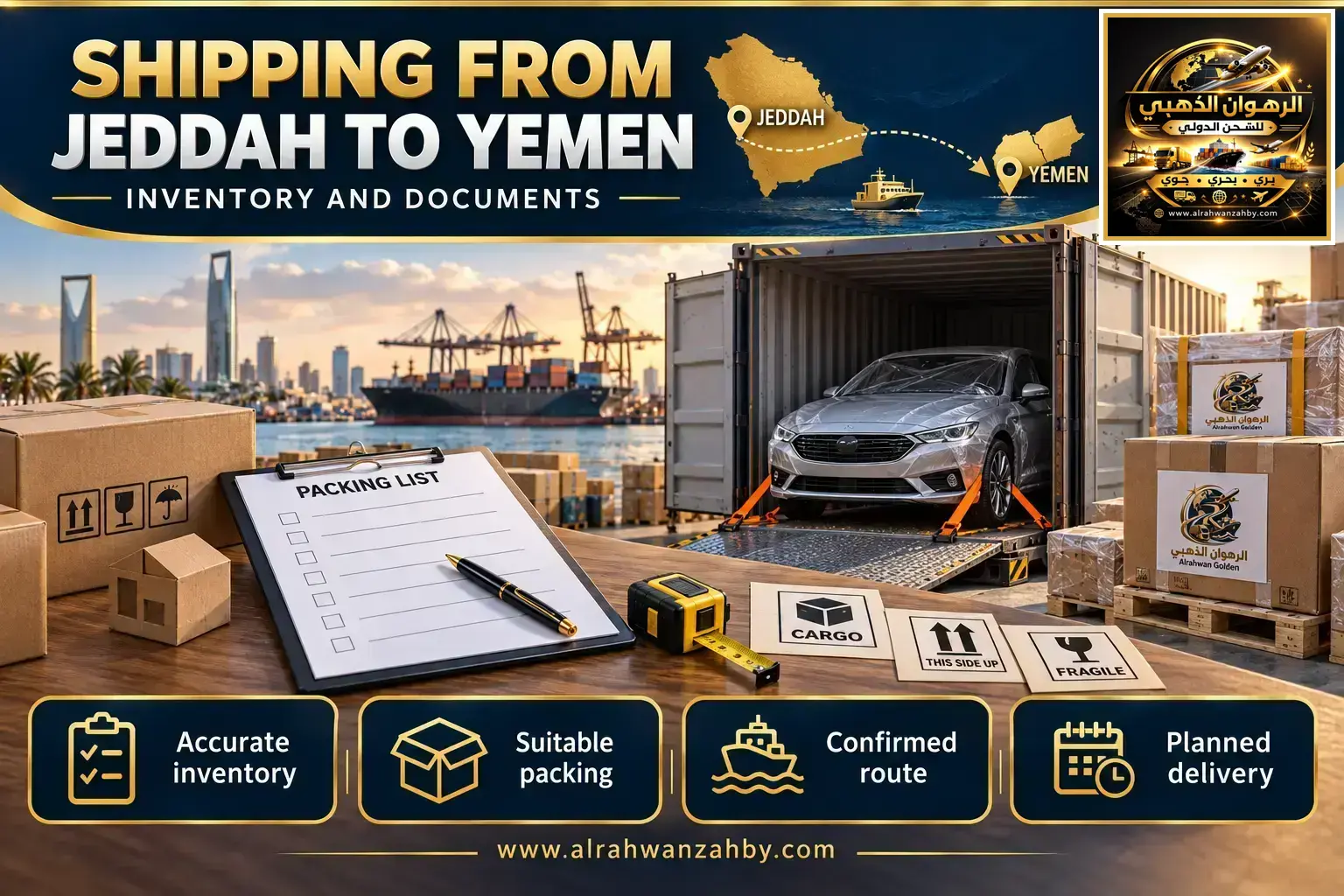 Shipping From Jeddah To Yemen — Inventory And Documents