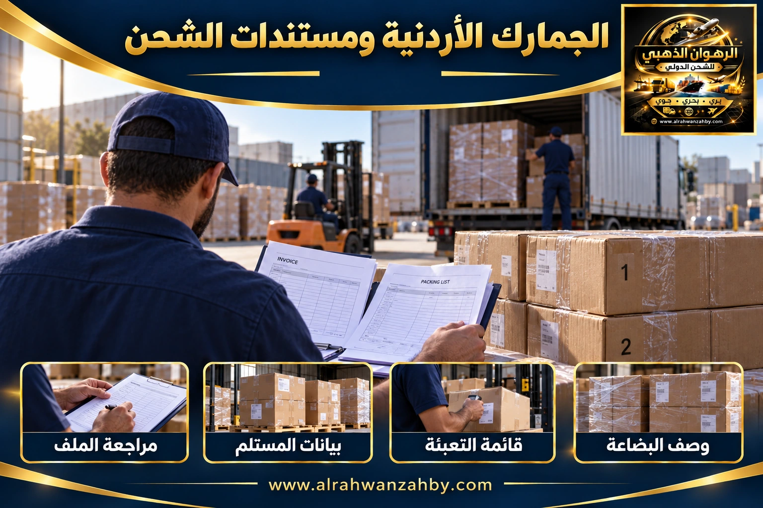 الجمارك الأردنية ومستندات الشحن