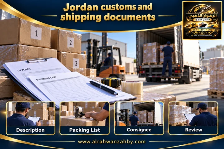 Jordan customs and shipping documents