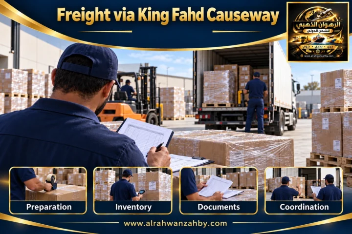 Freight via King Fahd Causeway