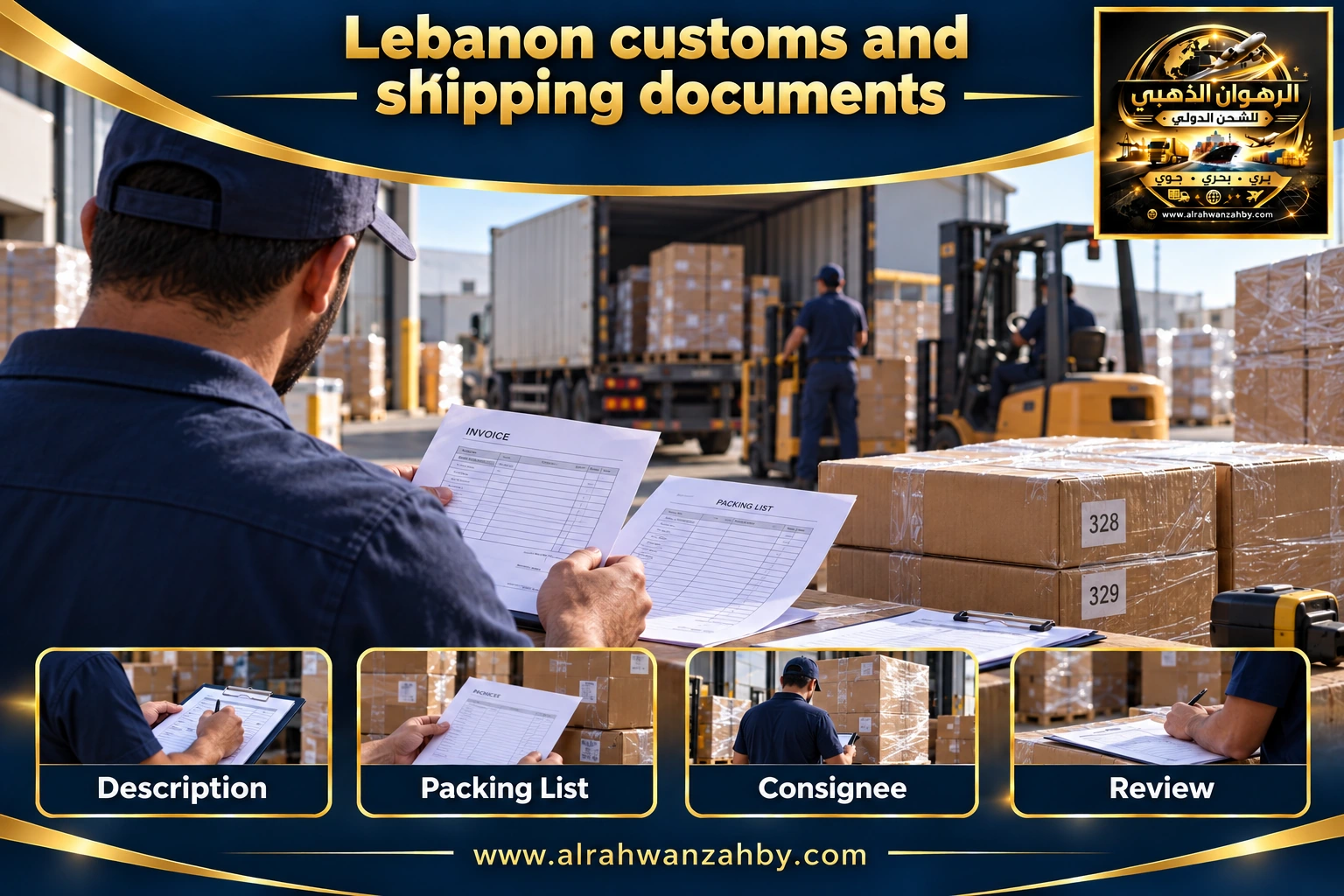 Lebanon customs and shipping documents