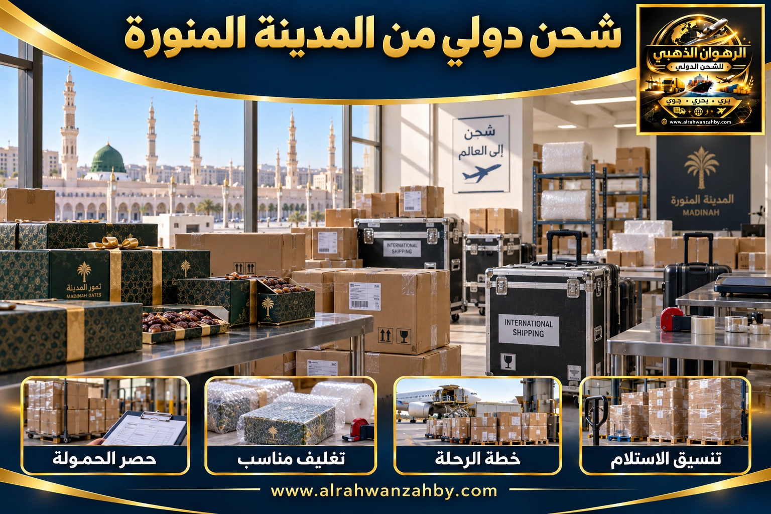 شحن دولي من المدينة المنورة