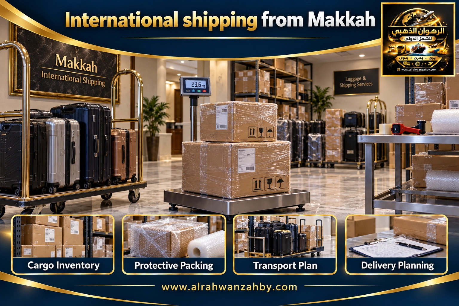 International shipping from Makkah