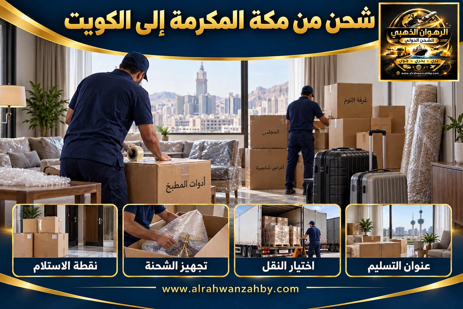 شحن من مكة المكرمة إلى الكويت