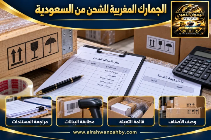 الجمارك المغربية للشحن من السعودية