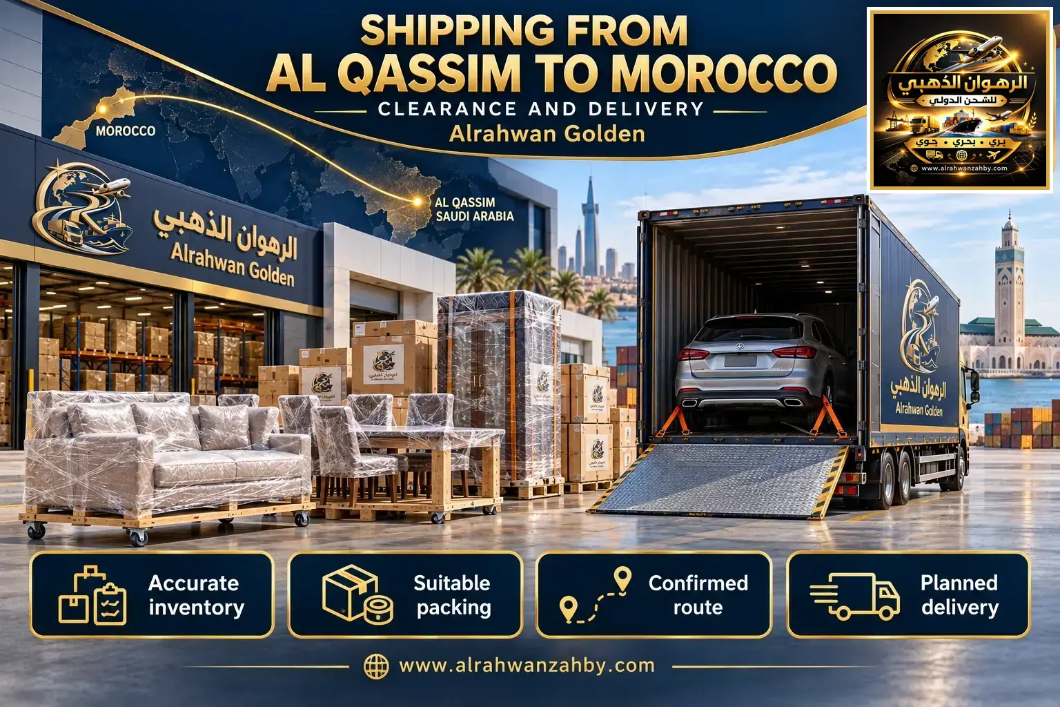 Shipping From Al Qassim To Morocco — Clearance And Delivery