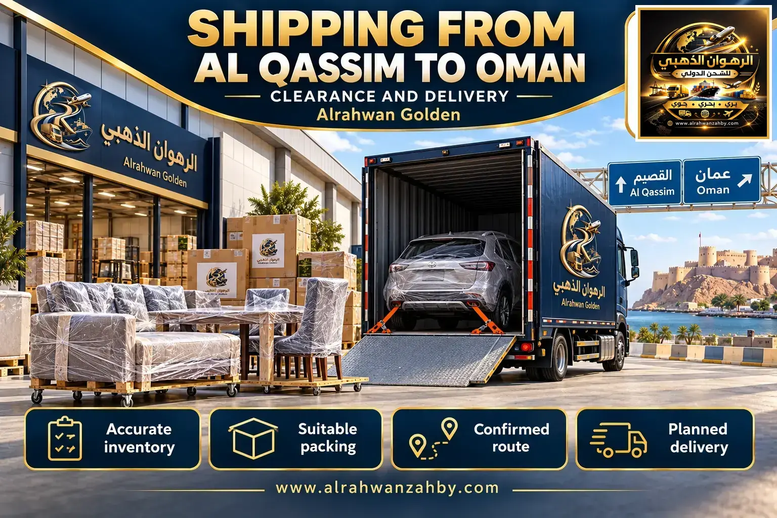 Shipping From Al Qassim To Oman — Clearance And Delivery