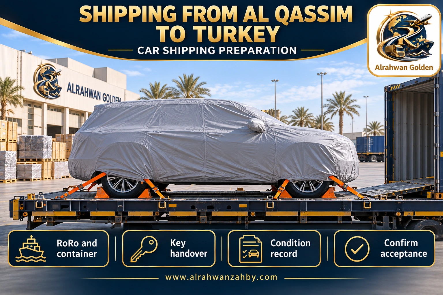 SHIPPING FROM AL QASSIM TO TURKEY — CAR SHIPPING PREPARATION