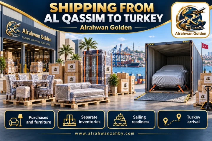 SHIPPING FROM AL QASSIM TO TURKEY — Alrahwan Golden