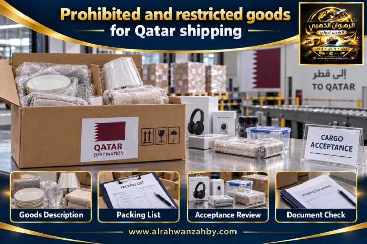 Prohibited and restricted goods for Qatar shipping