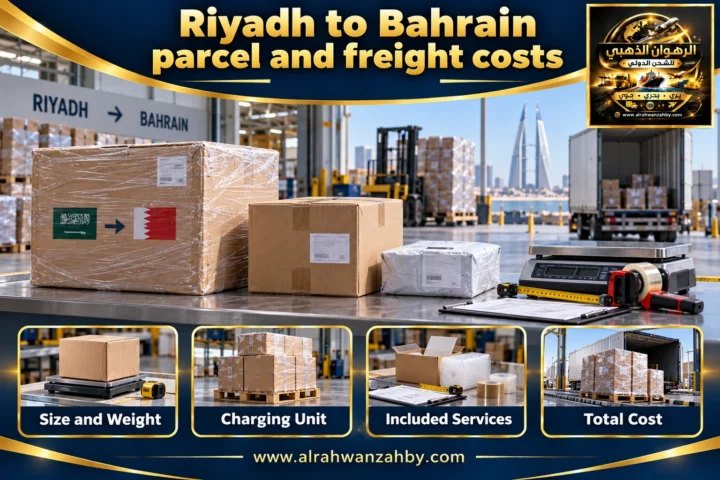 Riyadh to Bahrain parcel and freight costs