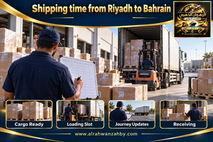 Shipping time from Riyadh to Bahrain