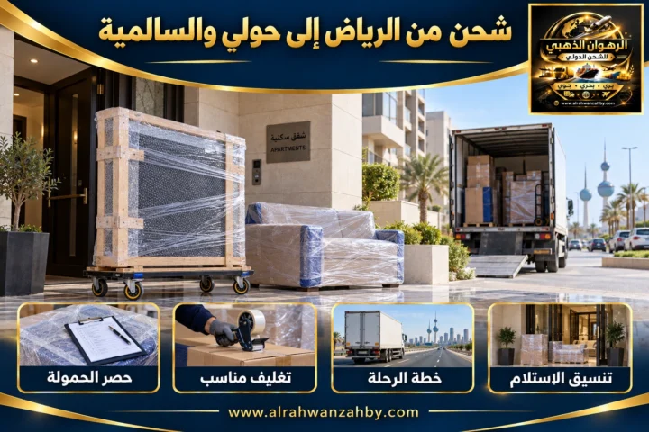 شحن من الرياض إلى حولي والسالمية