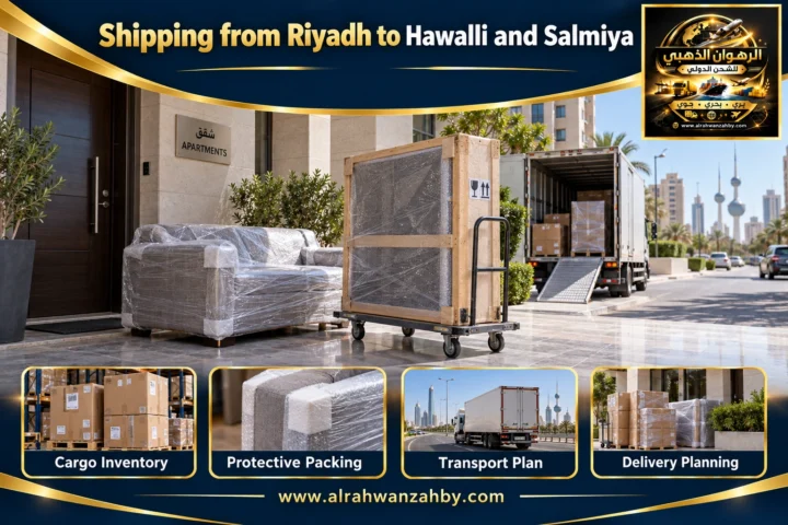 Shipping from Riyadh to Hawalli and Salmiya