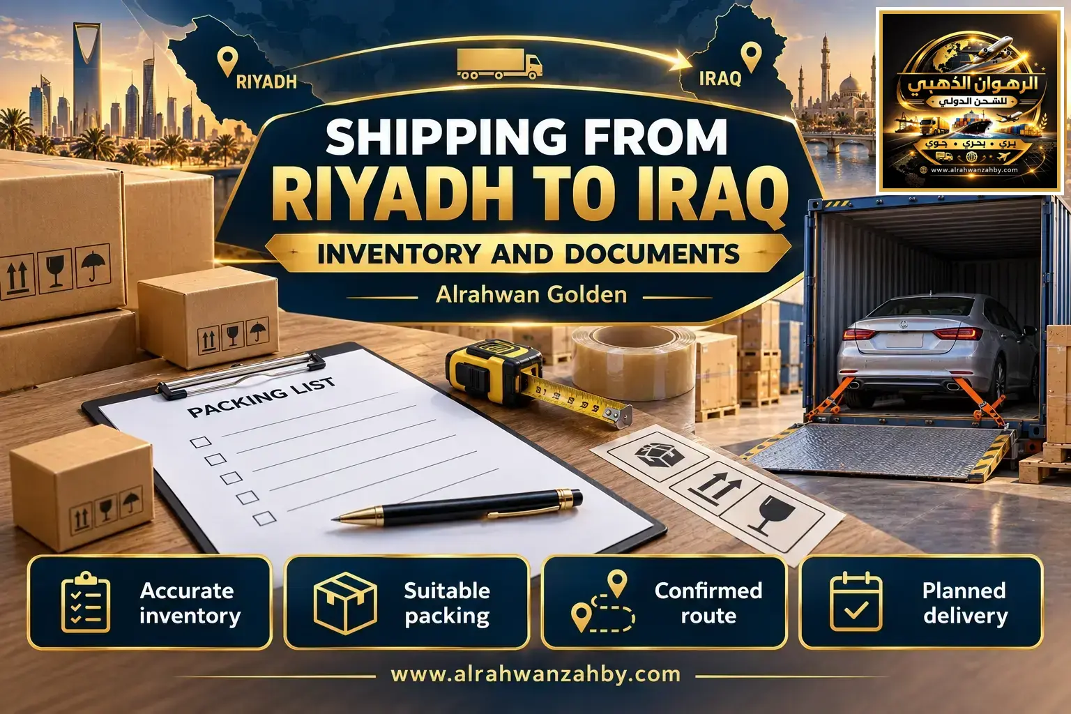 Shipping From Riyadh To Iraq — Inventory And Documents