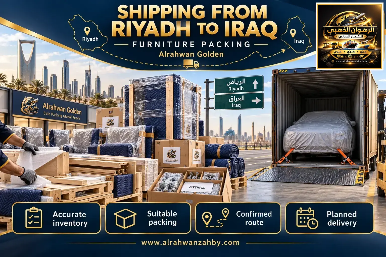 Shipping From Riyadh To Iraq — Furniture Packing