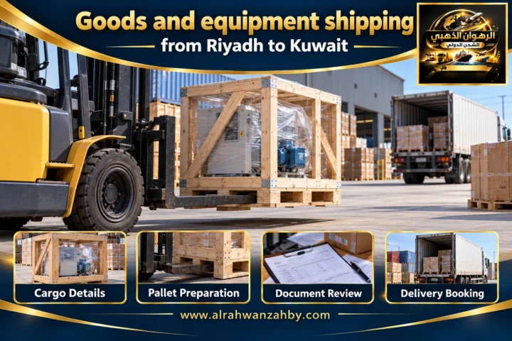 Goods and equipment shipping from Riyadh to Kuwait