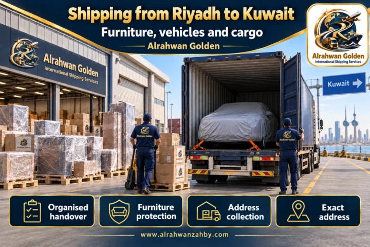 Furniture, vehicles and cargo — Shipping from Riyadh to Kuwait