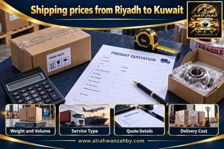 Shipping prices from Riyadh to Kuwait