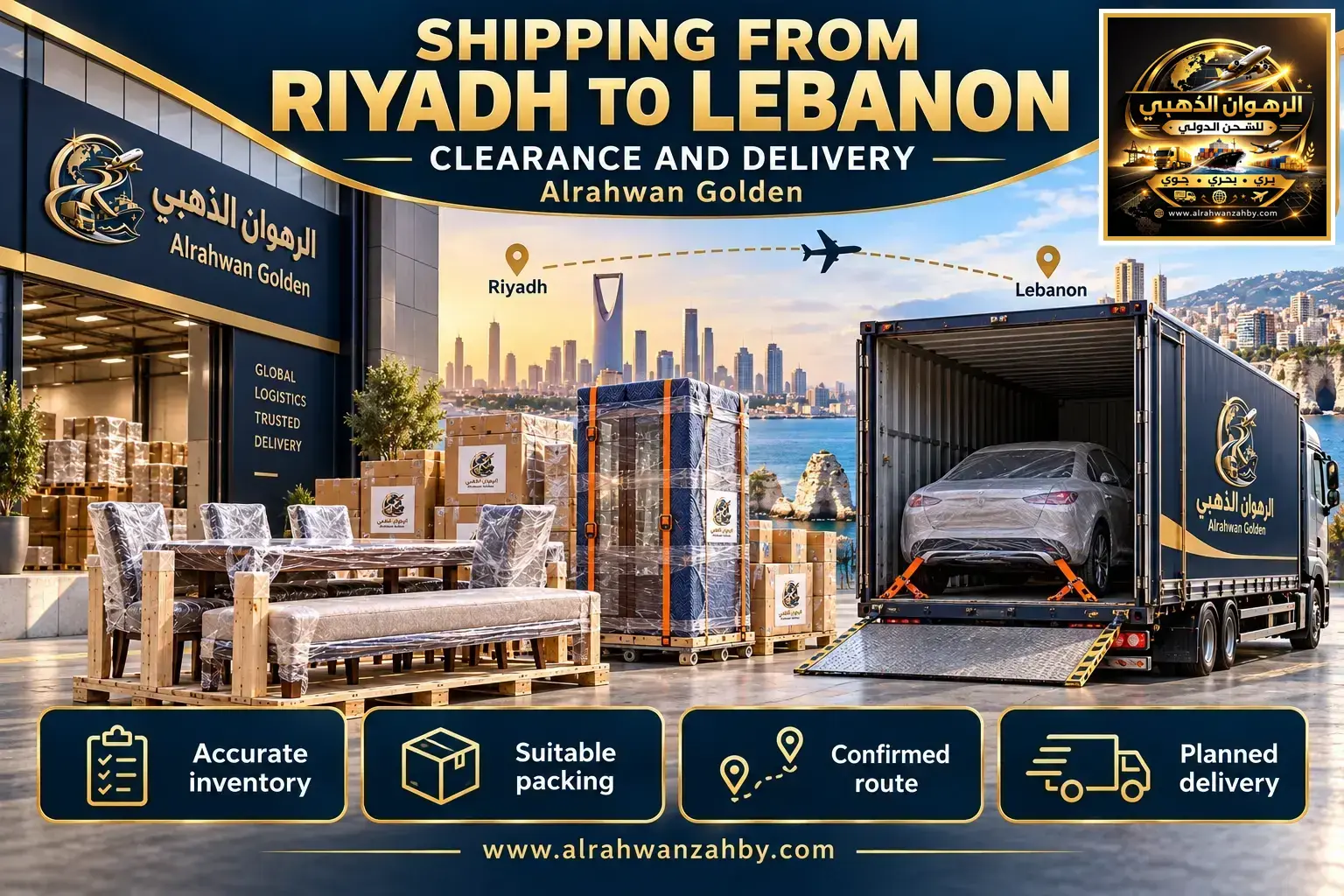 Shipping From Riyadh To Lebanon — Clearance And Delivery