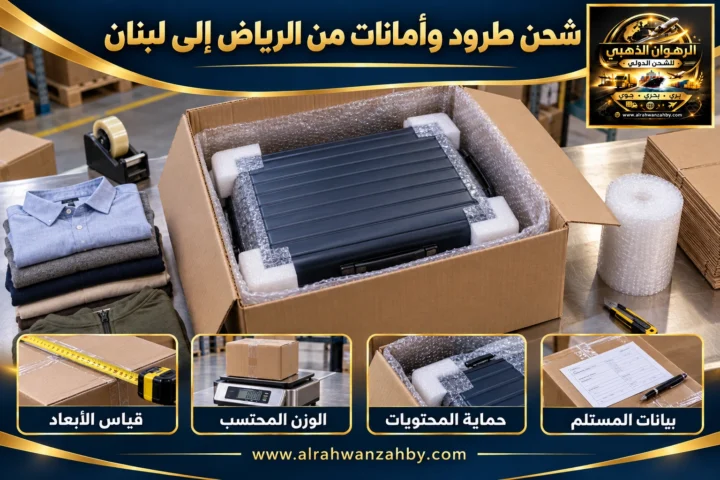 شحن طرود وأمانات من الرياض إلى لبنان
