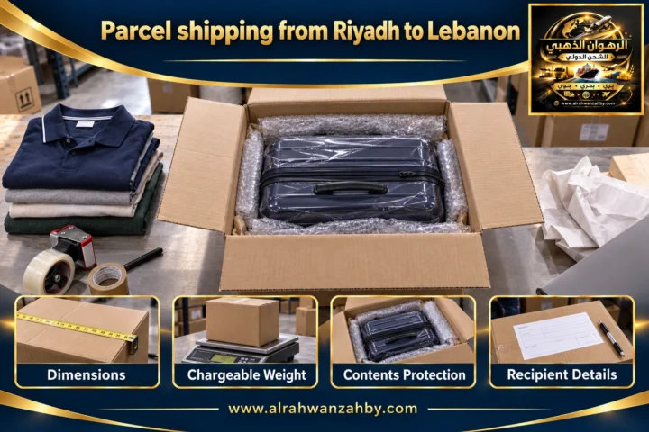 Parcel shipping from Riyadh to Lebanon