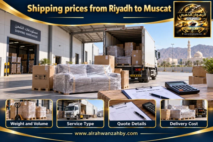 Shipping prices from Riyadh to Muscat