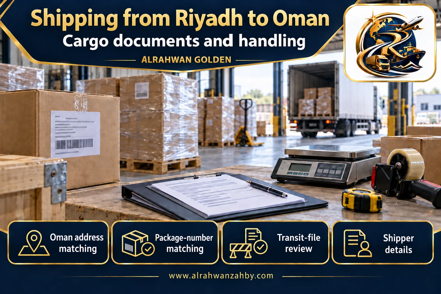 Cargo documents and handling — Shipping from Riyadh to Oman