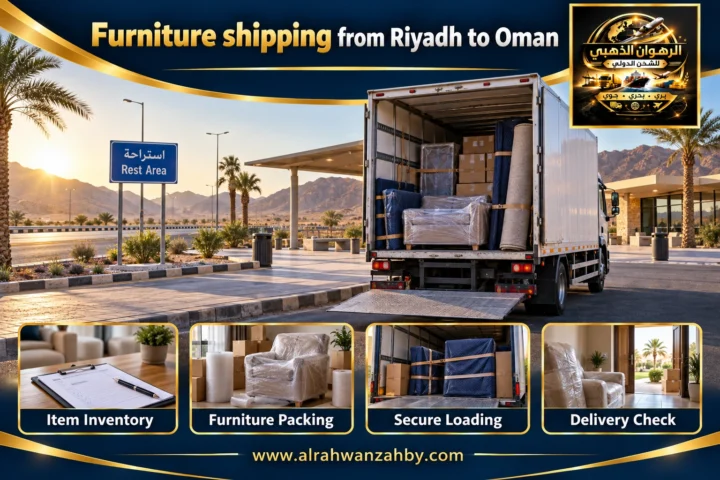 Furniture shipping from Riyadh to Oman
