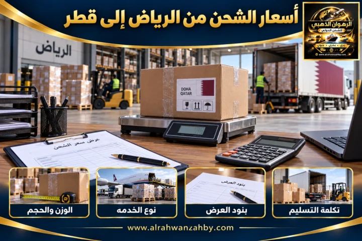 أسعار الشحن من الرياض إلى قطر