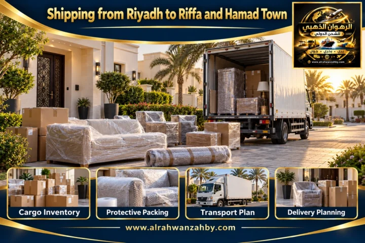 Shipping from Riyadh to Riffa and Hamad Town