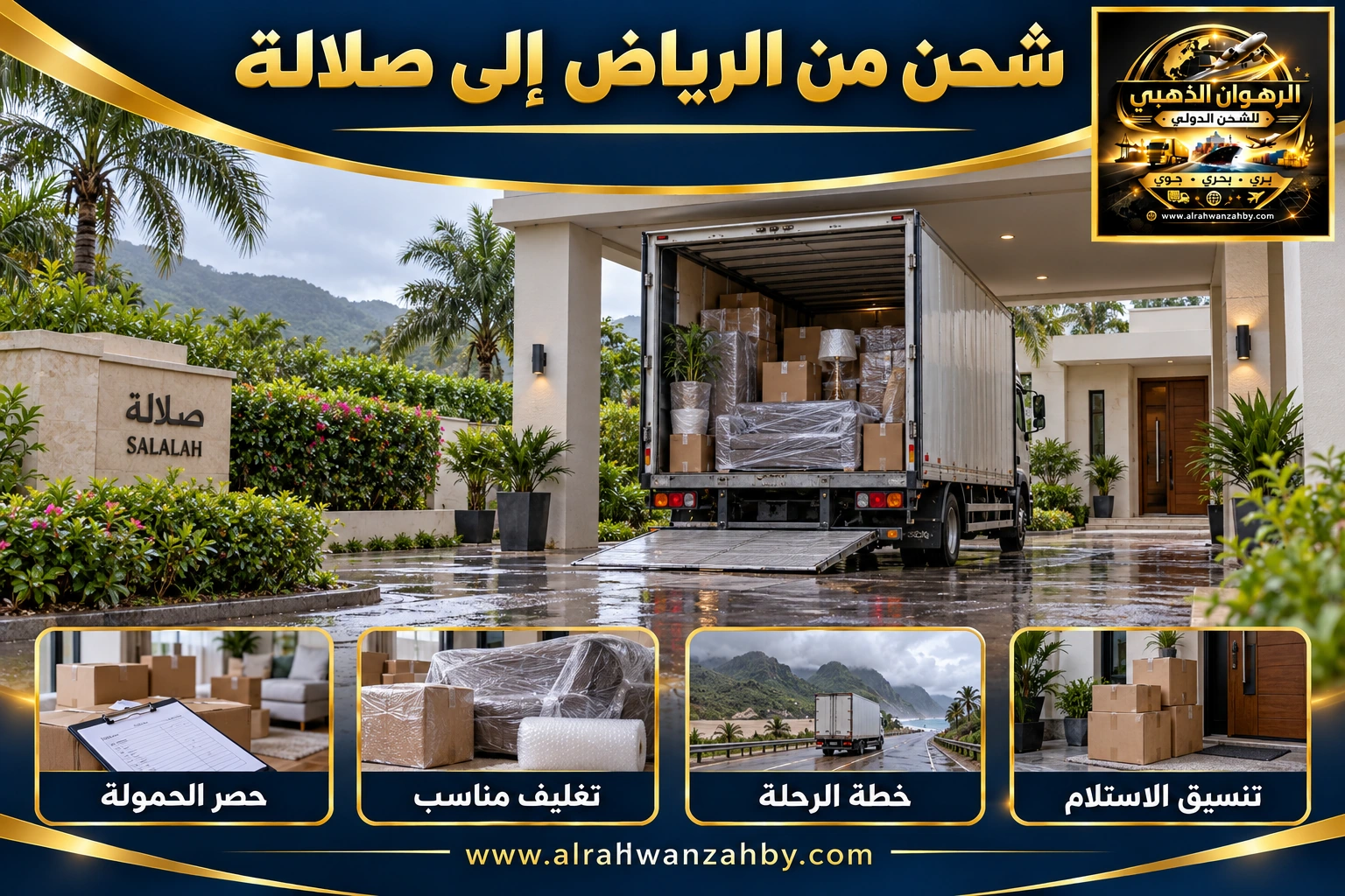شحن من الرياض إلى صلالة