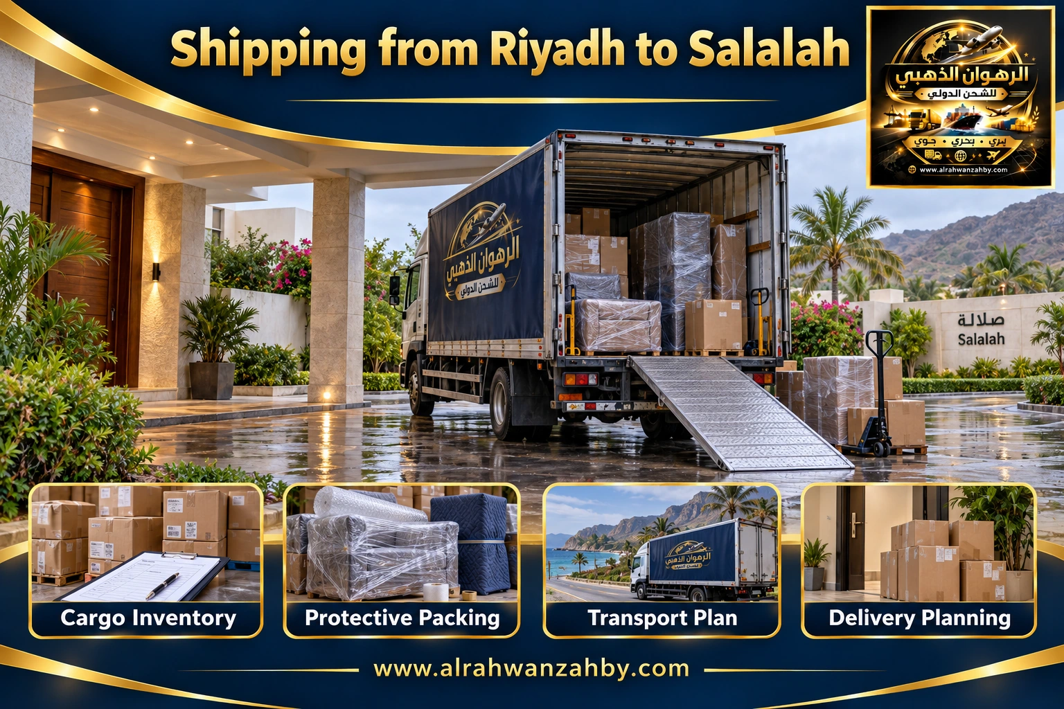 Shipping from Riyadh to Salalah