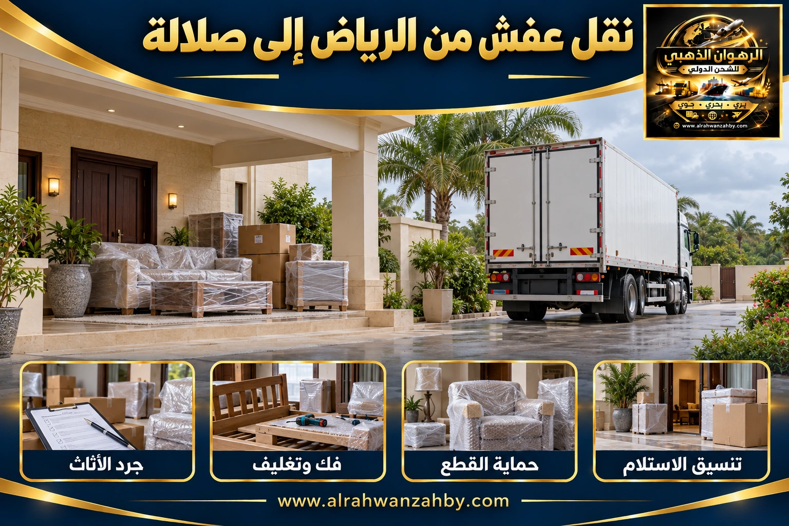 نقل عفش من الرياض إلى صلالة