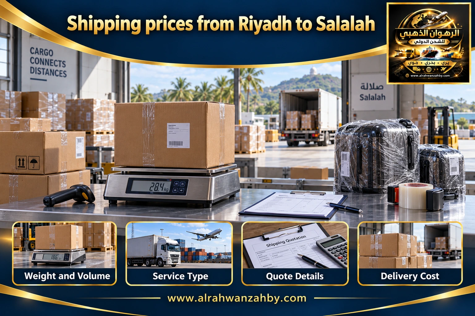 Shipping prices from Riyadh to Salalah