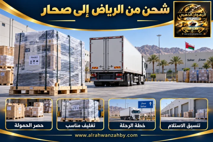 شحن من الرياض إلى صحار