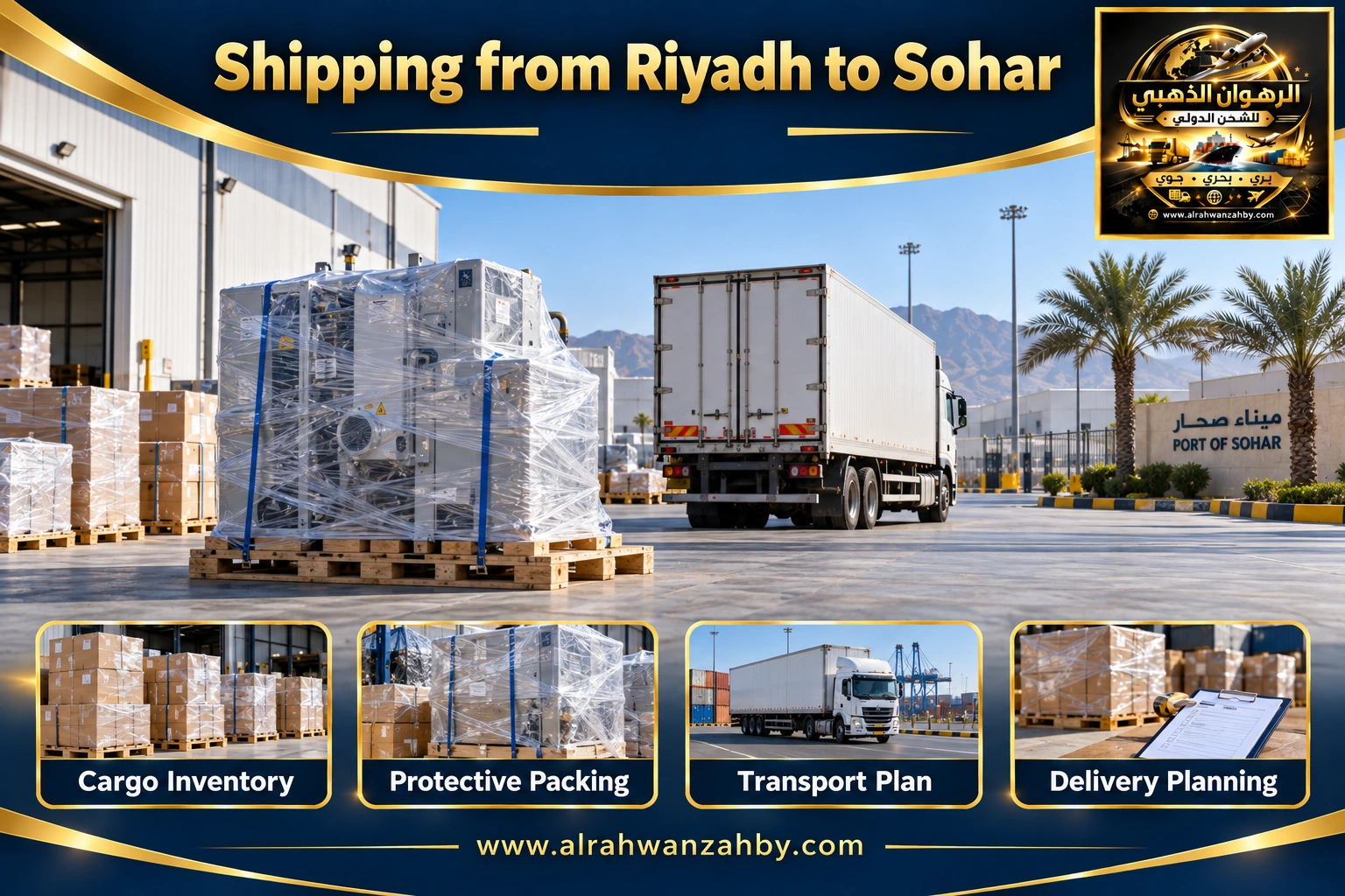 Shipping from Riyadh to Sohar