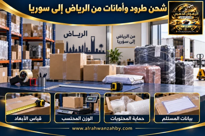 شحن طرود وأمانات من الرياض إلى سوريا