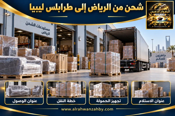شحن من الرياض إلى طرابلس ليبيا