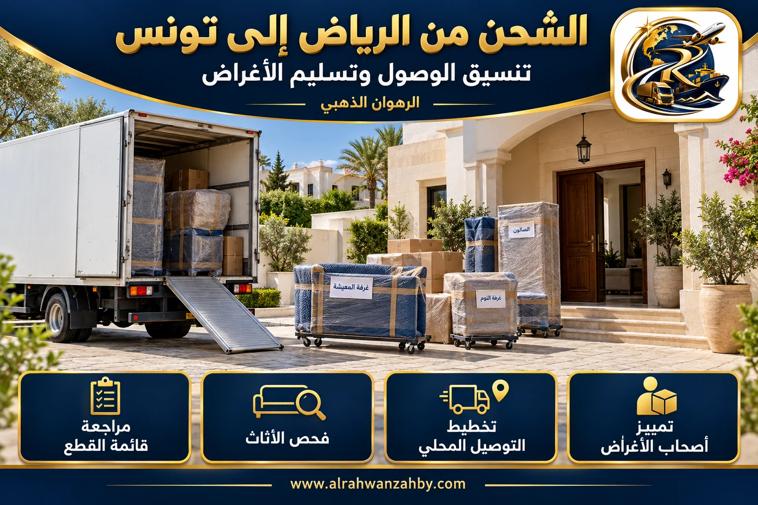 تسليم شحنة الرياض في تونس