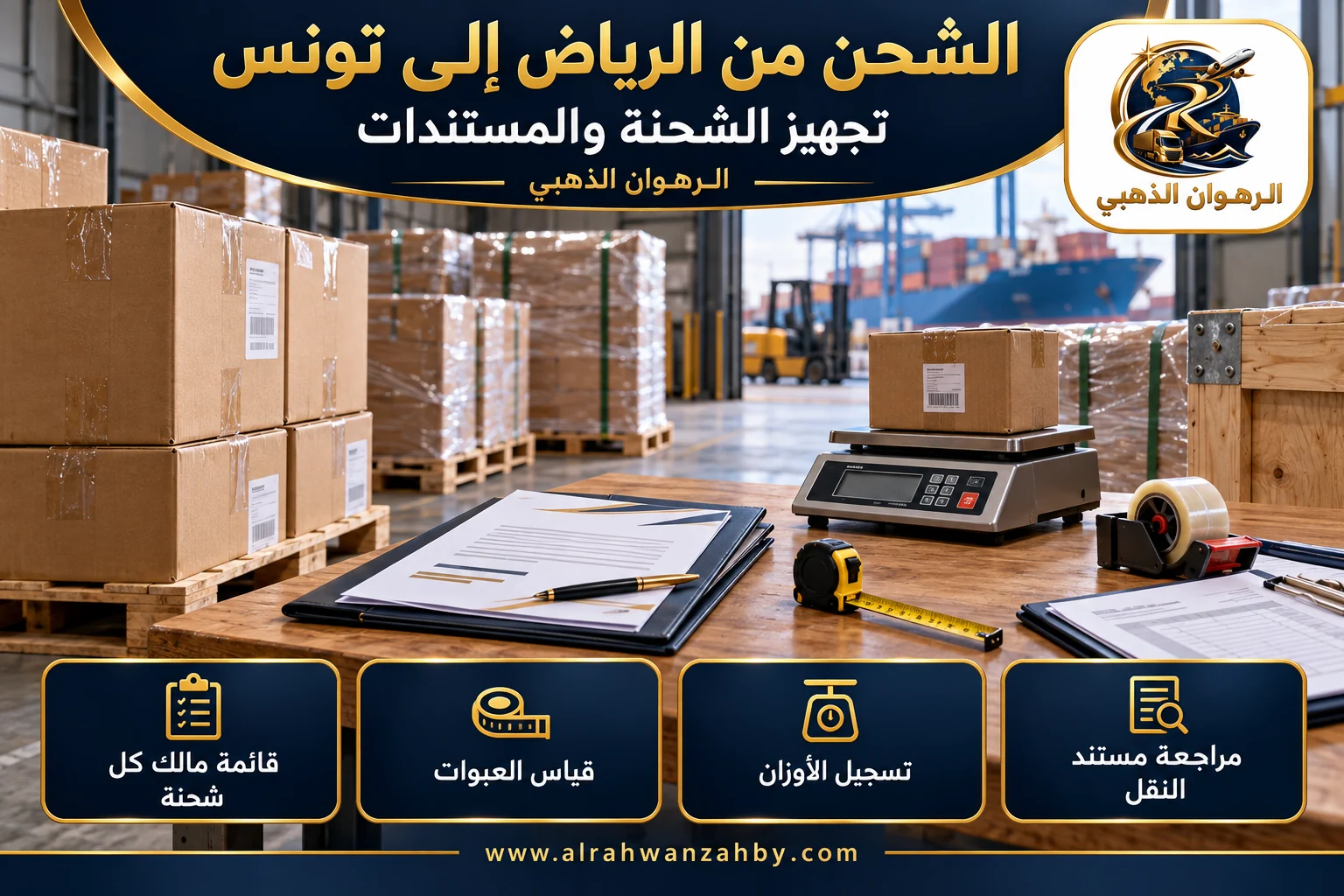 مستندات شحنة الرياض إلى تونس