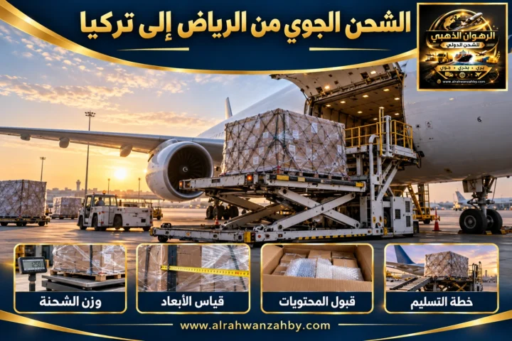 الشحن الجوي من الرياض إلى تركيا