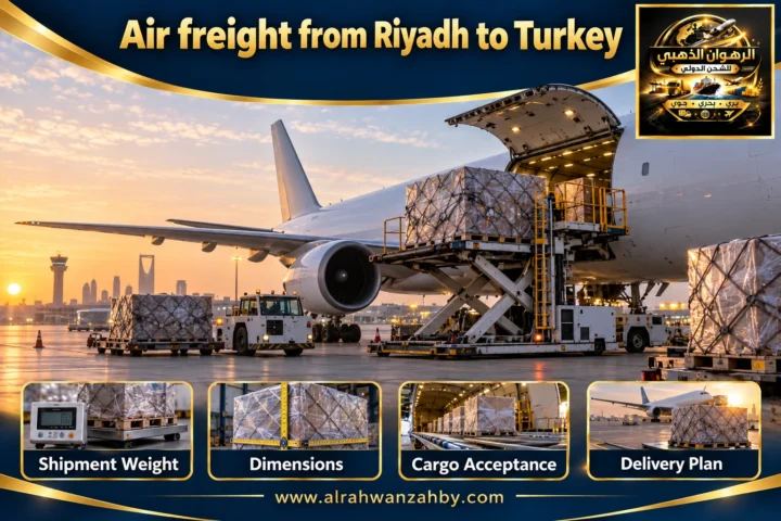 Air freight from Riyadh to Turkey