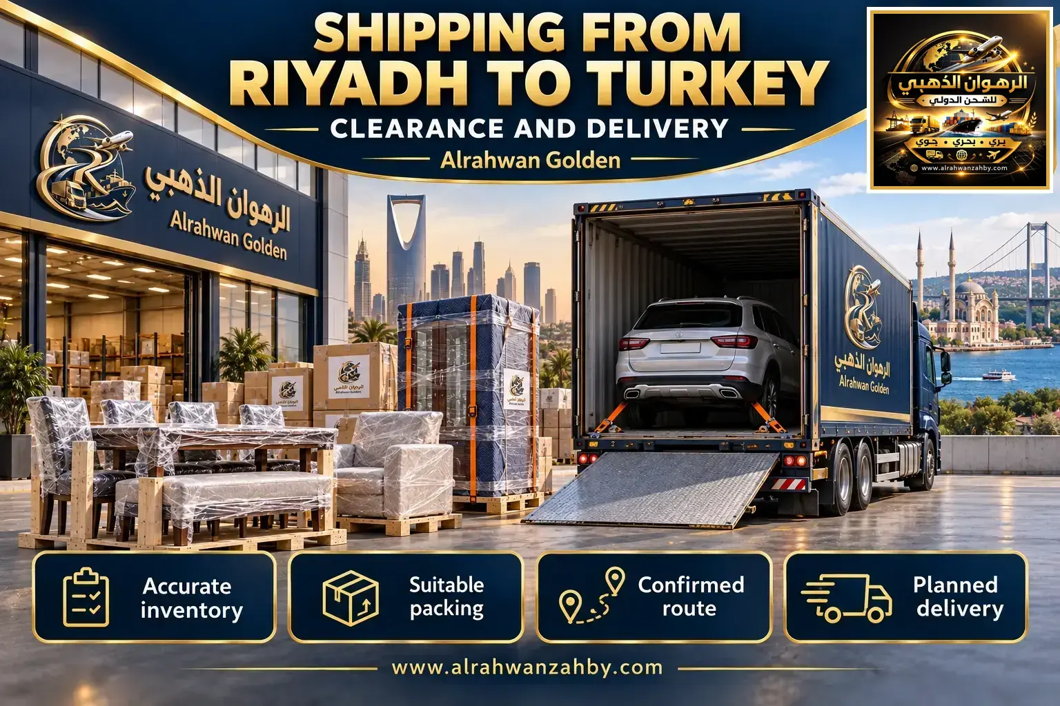 Shipping From Riyadh To Turkey — Clearance And Delivery