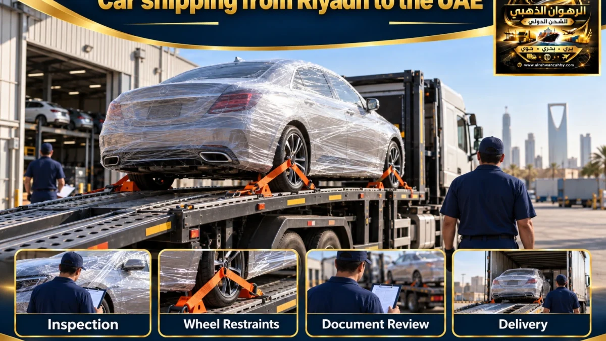 Car shipping from Riyadh to the UAE