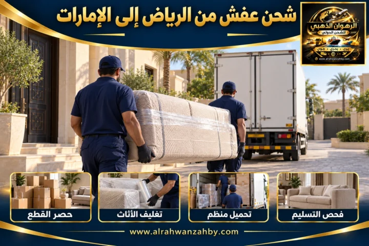 شحن عفش من الرياض إلى الإمارات